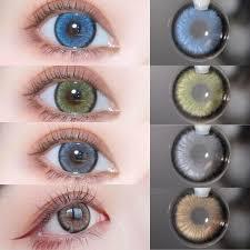 Color lens Eye Contact Lenses With Container