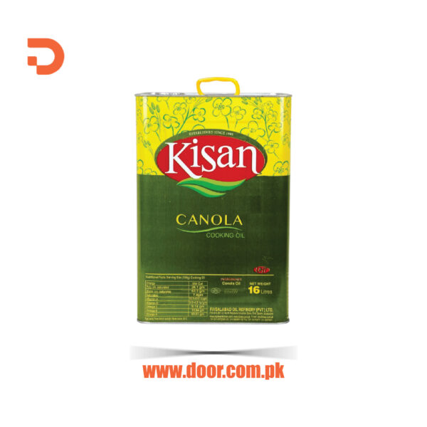 Kisan Canola Oil 16L Tin