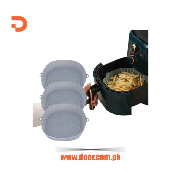 Oven Baking Tray 1/2/3PCS  Reusable Air Fryer Silicone Pot