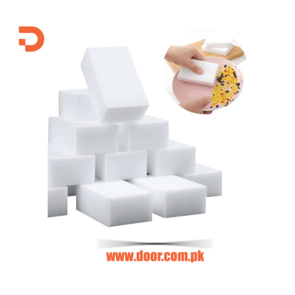 Magic Sponge Eraser Melamine – 50 Pcs