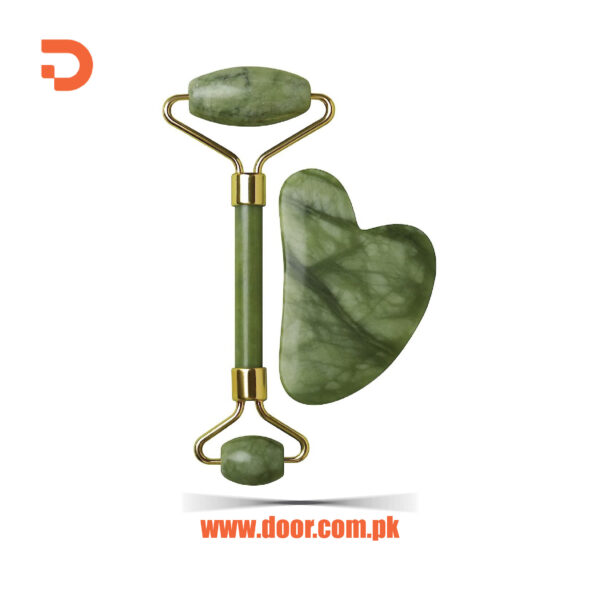 Jade Roller & Gua Sha Set for Skin & Face Care